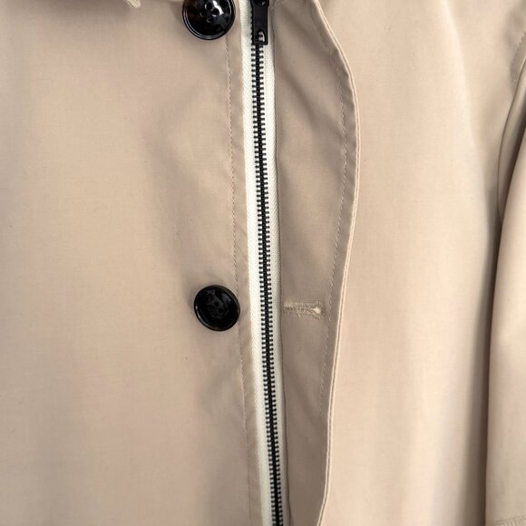 Scotch & Soda Trench Coat – Women's Beige Hooded Jacket (Removable Hood) - Picture 11 of 16